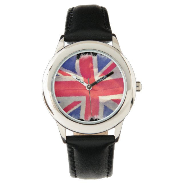 Montre Union Jack patriotique, drapeau de l'Union britann (devant)