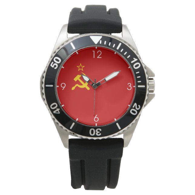 Montre Union soviétique (URSS) (marteau communiste et fau (devant)