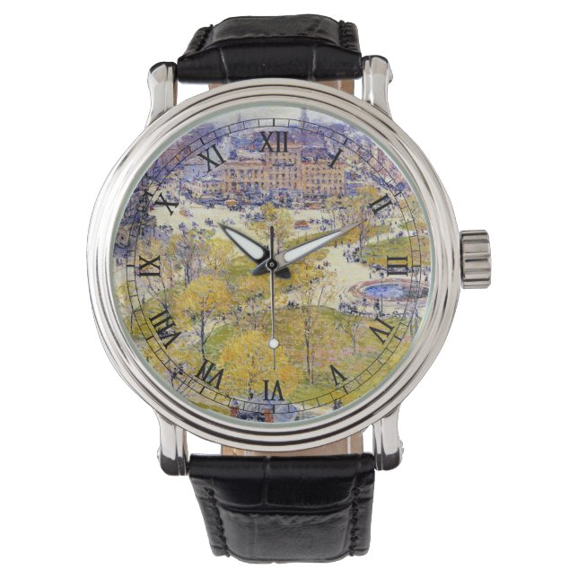 Montre Union Square au printemps par Frederick Childe Has (devant)