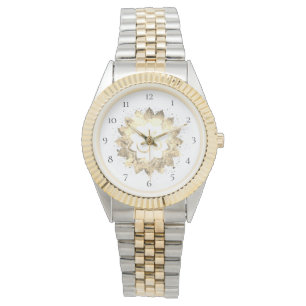 Montre *~* Unisex Deux Tons Om Aum Sepia Lotus Mandela
