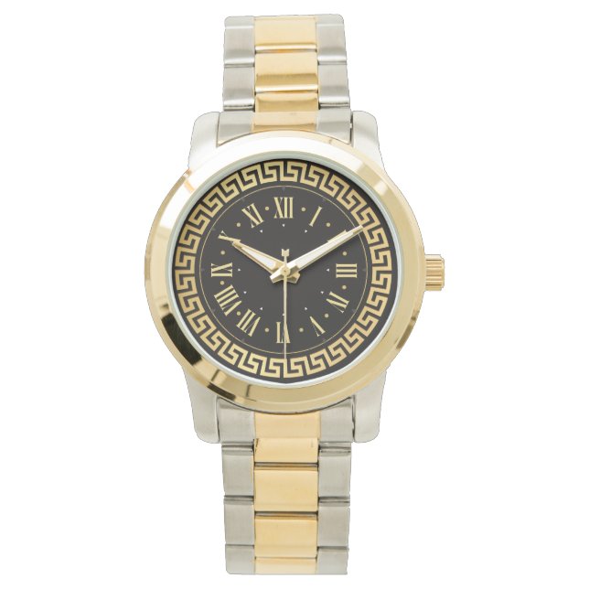 Montre Unisexe Monogramme Luxueux Élégant (devant)
