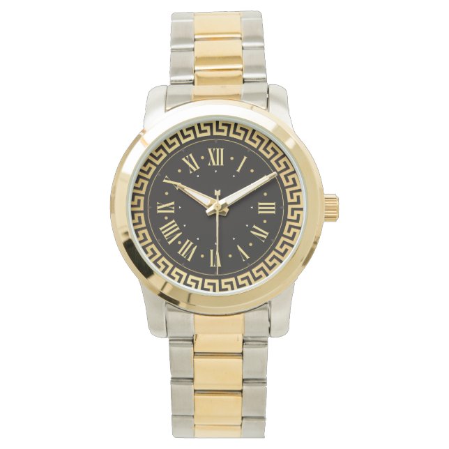 Montre Unisexe Monogramme Luxueux Élégant (devant)