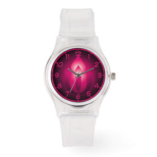 Montre Universalisme Unitaire Rose flambant calice