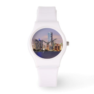 Montre USA, Floride, Miami skyline à crépuscule 2