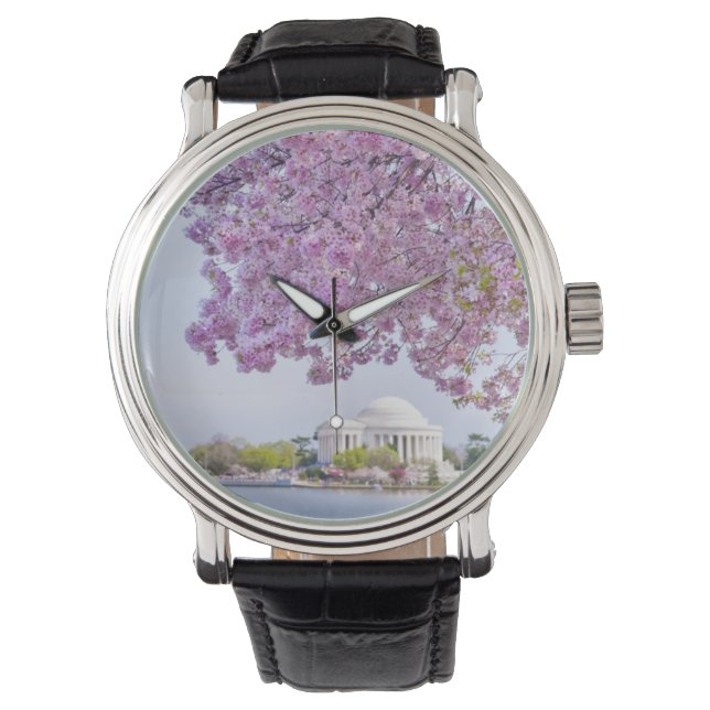 Montre USA, Washington DC, Cherry tree in floraison (devant)