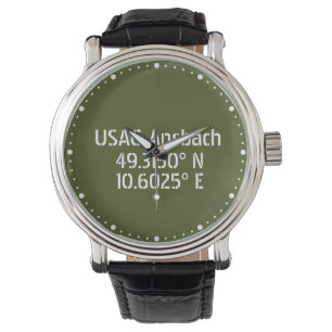 Montre USAG Ansbach Latitude Longitude