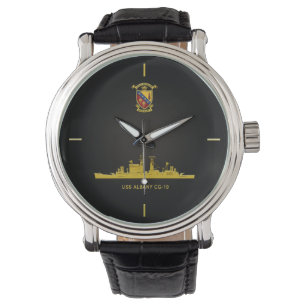 MONTRE USS ALBANY CG-10 WRIST WATCH
