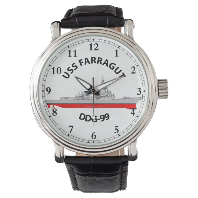 MONTRE USS FARRAGUT - DDG-99 - ARLEIGH BURKE WATCH (devant)