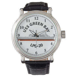 MONTRE USS GREEN BAY, LPD-20, SAN ANTONIO WATCH