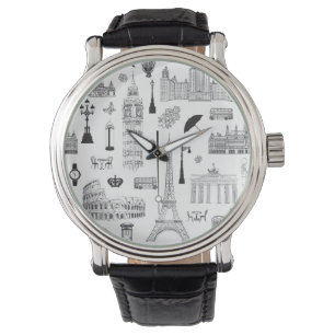 Montre Vacances En Europe Motif