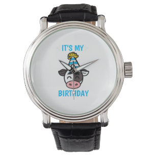 Montre Vache Anniversaire Casquette Cattleman Farmer Thèm