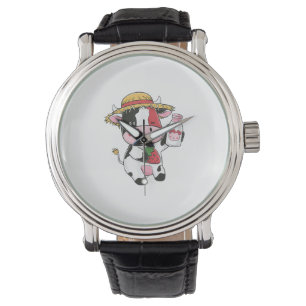 Montre Vache de fraise Kawaii Anime Lait de fraise _7