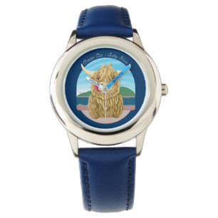Montre Vache des montagnes écossaise avec les cheveux