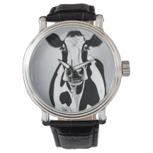 Vache d'humeur noire et blanche