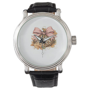 Montre Vache Highland Chute Automne Fille Thanksgiving C