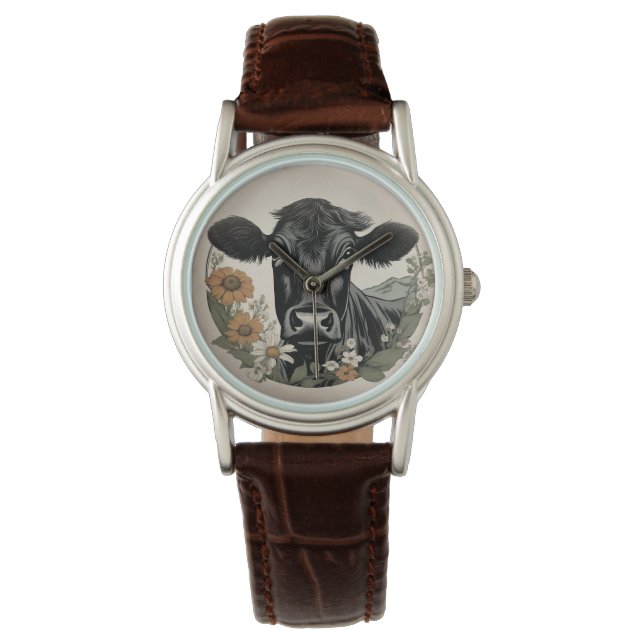 Montre Vache noire de printemps (devant)
