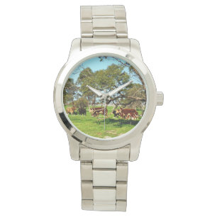 Montre Vaches Sur La Plage,