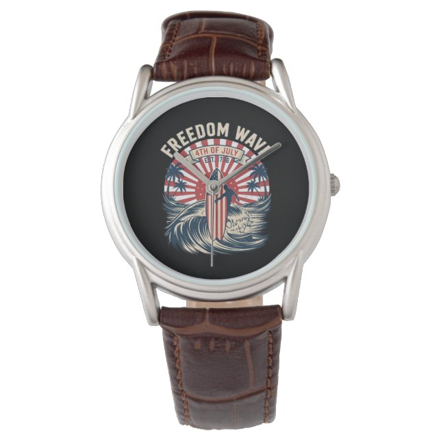Montre Vague de liberté 4 juillet (devant)