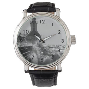 Montre Vagues De Fierce En Niveaux De Gris St Joseph