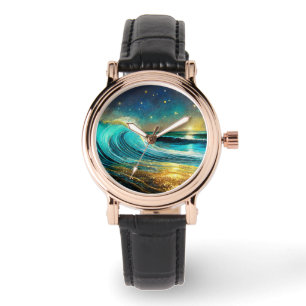 Montre Vagues océaniques clignantes