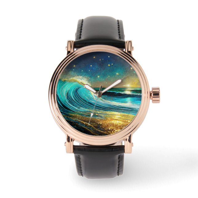 Montre Vagues océaniques clignantes (Recto)