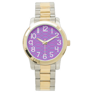 Montre Vagues violettes