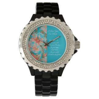 Montre Valentines Day, I Love You So Much, Love Poem Watc