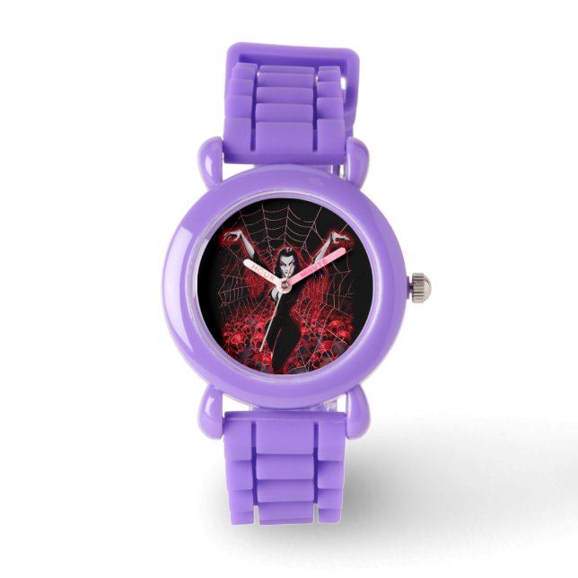 Montre Vampire femme Spider web gothique (Recto)