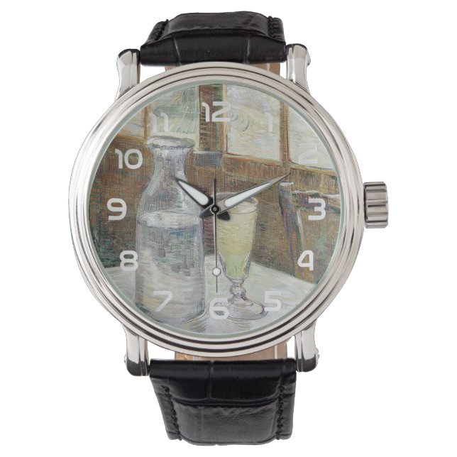 Montre Van Gogh Classique Café Parisien Absinthe Art (devant)