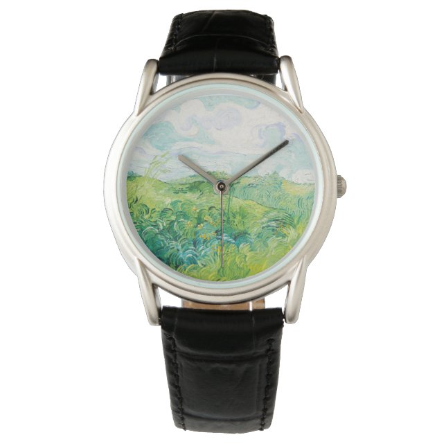 Montre Van Gogh. Green Blé Fields Auvers. Impressionnisme (devant)