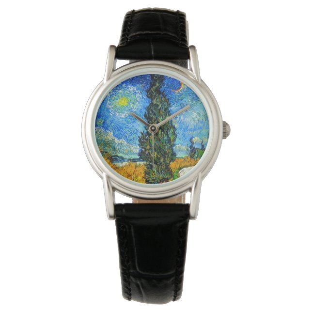 Montre Van Gogh Road avec Cypress et Star (devant)