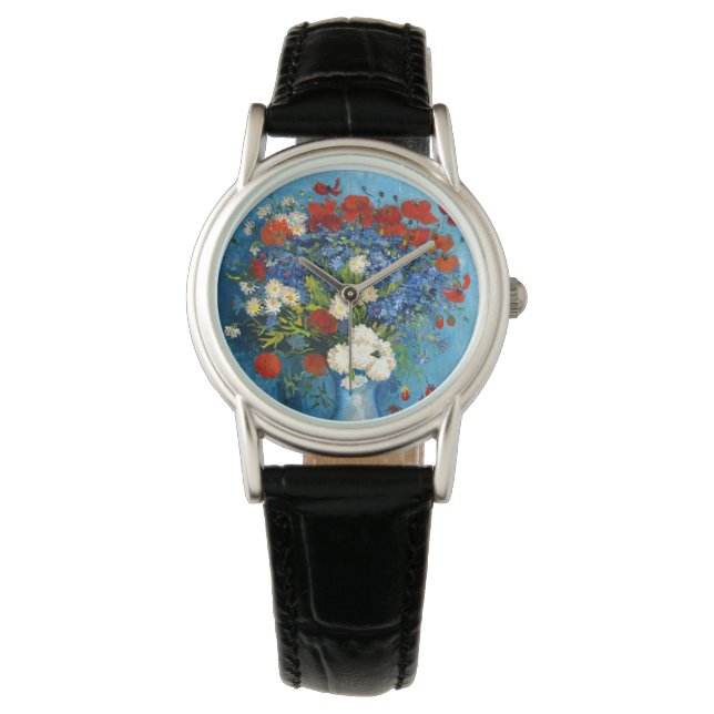 Montre Van Gogh Vase avec Cornflowers et Poppies (devant)