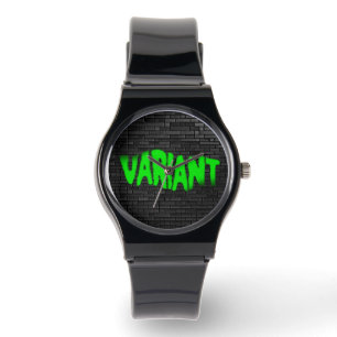 Montre VARIANTE GRAFFITI Green Unisex Silicone Strange Wa