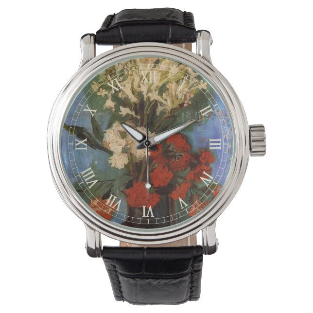 Montre Vase avec des Œillets de Vincent van Gogh (devant)