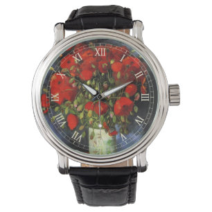 Montre Vase avec des pavots rouges par Vincent van Gogh