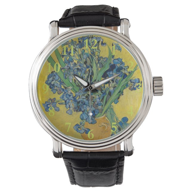 Montre Vase Van Gogh avec Iris Classic Impressionnisme (devant)