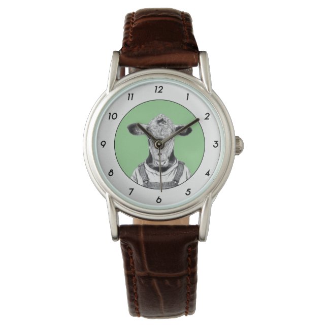 Montre Veau en manteau de Dungaree (Moegi) W2 (devant)