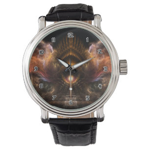 Montre Veille à poignet Fractal Art Storm