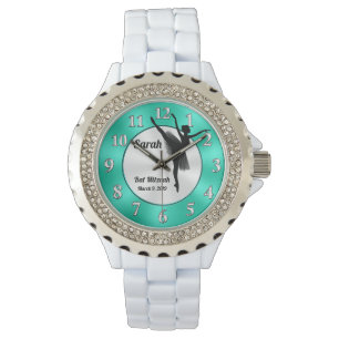 Montre Veille Ballerina personnalisée, cadeau Bat mitzva