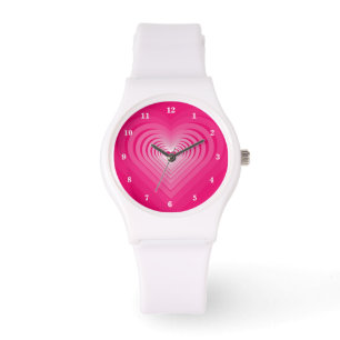 Montre Veille cardiaque rose