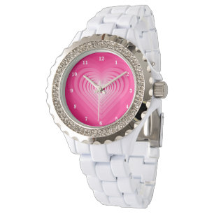 Montre Veille cardiaque rose