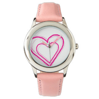 Montre Veille cardiaque rose