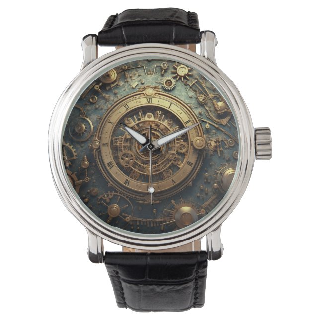 Montre Veille céleste Steampunk (devant)