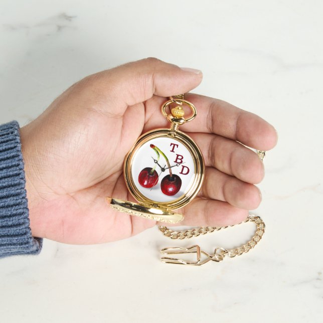 Montre Veille cerise (main)