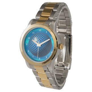 Montre Veille de la surface bleue
