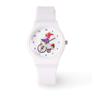Montre Veille de Noël Gnome avec vélo et cadeaux