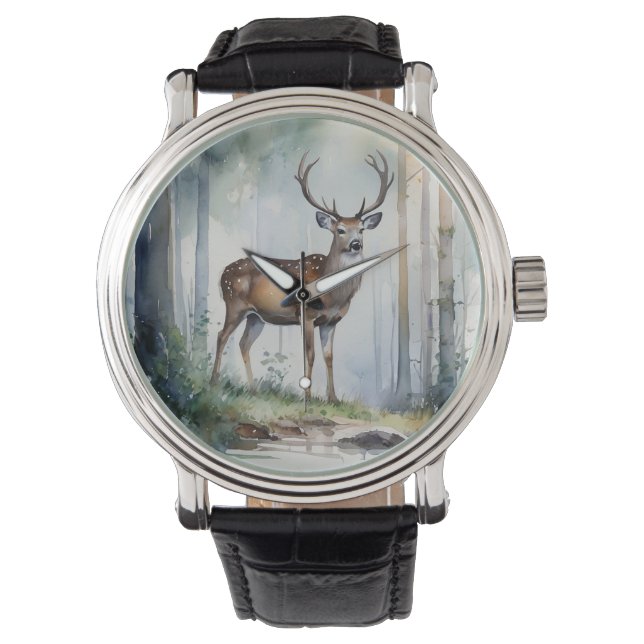 Montre Veille des cerfs forestiers (devant)