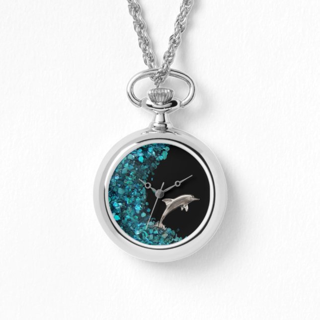 Montre Veille Dolphin Paua Shell Wave (Recto)