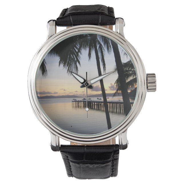 Montre Veille du coucher de soleil des îles du Pentecôte (devant)