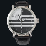 Montre Veille du drapeau de la Bretagne patriotique<br><div class="desc">Drapeau patriotique de Bretagne.</div>